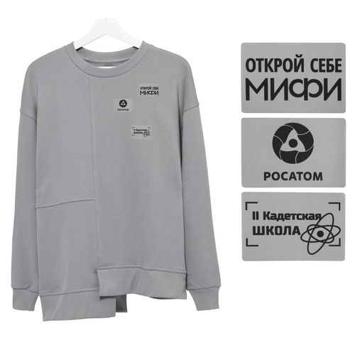 Свитшот Neofit, cветло-серый
