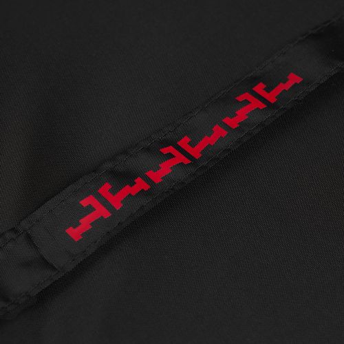 Зонт-трость Hidecolor с цветными спицами, черный с красным