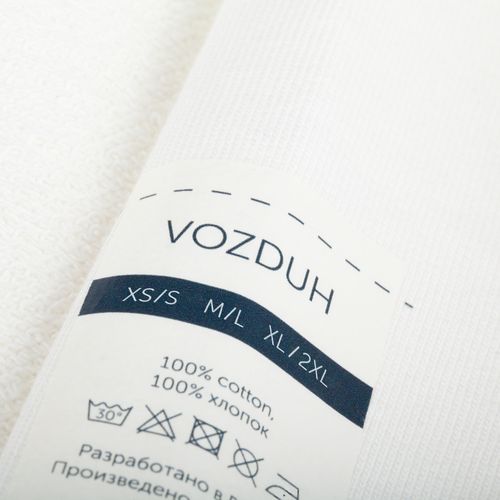 Свитшот оверсайз унисекс Vozduh, молочно-белый