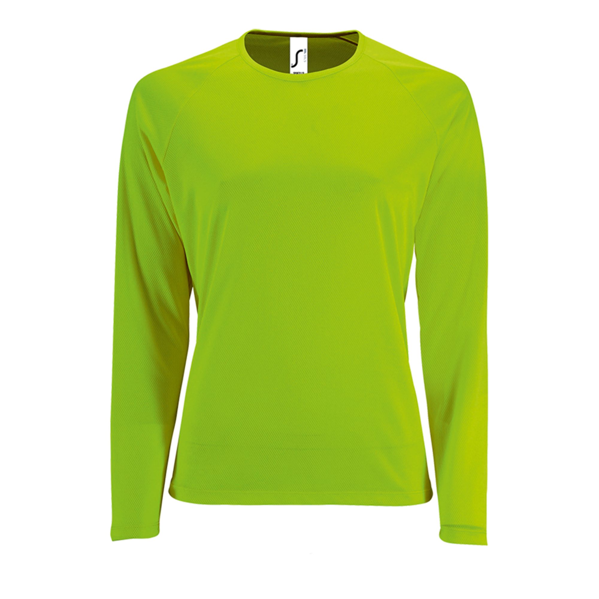 Футболка с длинным рукавом SPORTY LSL WOMEN, зеленый неон