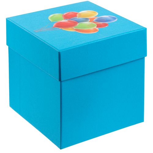 Коробка Cube, M, голубая
