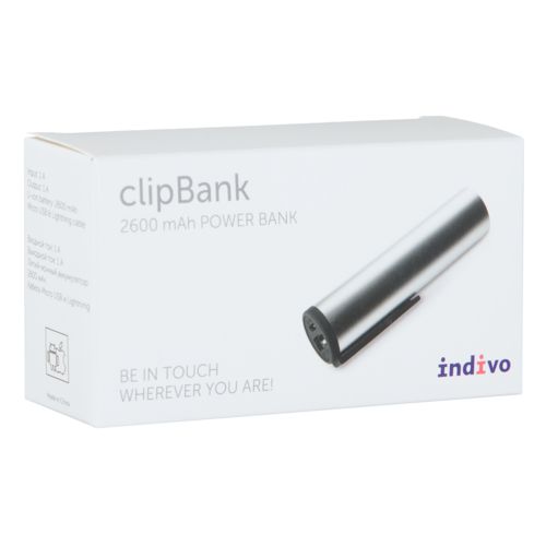 Внешний аккумулятор clipBank 2600 mAh Внешний аккумулятор clipBank 2600 mAh