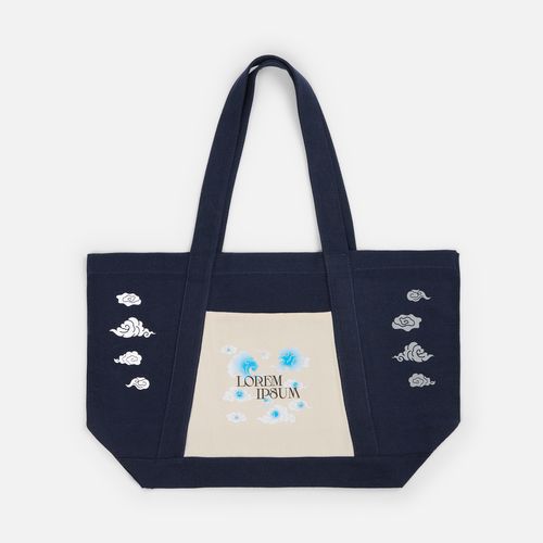 Шопер Shophop, синий с неокрашенным