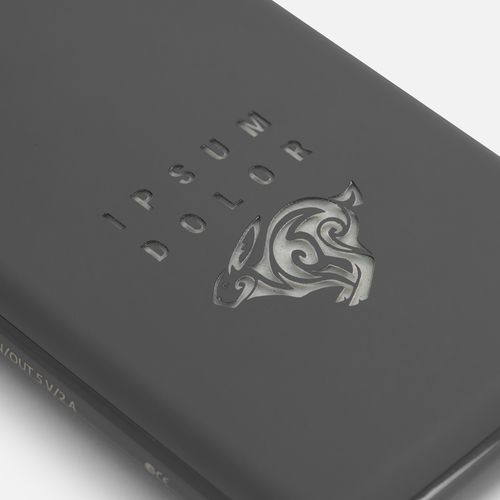 Аккумулятор Uniscend Starry с подсветкой, 5000 мАч, темно-серый