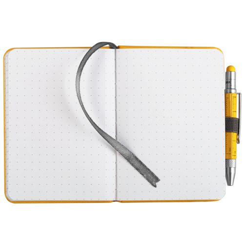 Блокнот Lilipad с ручкой Liliput, желтый Блокнот Lilipad с ручкой Liliput, желтый