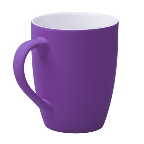 Кружка Good Morning c покрытием софт-тач, фиолетовая Кружка Good Morning c покрытием софт-тач, фиолетовая
