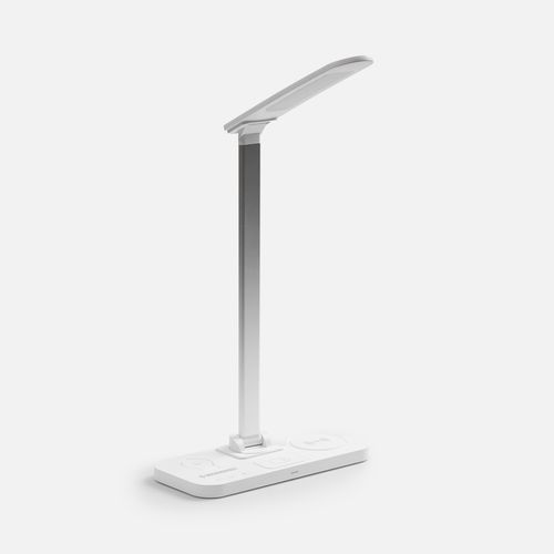 Настольная лампа с беспроводной зарядкой Power Light, белая