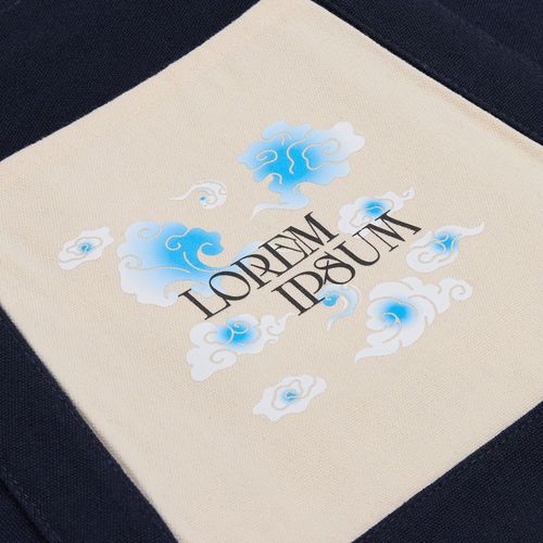 Шопер Shophop, синий с неокрашенным