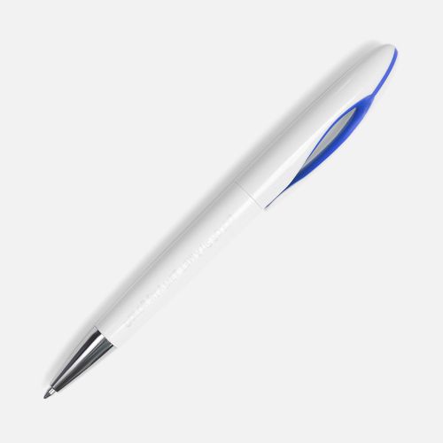Ручка шариковая Nave, белая с синим
