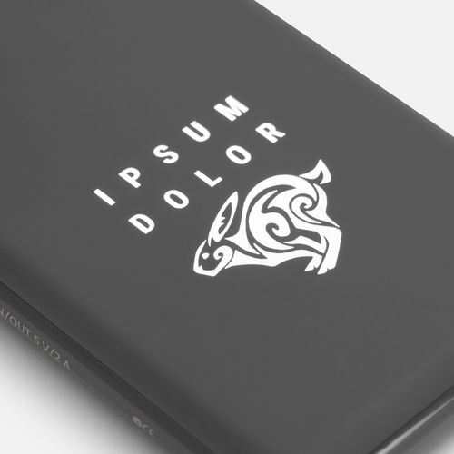 Аккумулятор Uniscend Starry с подсветкой, 5000 мАч, темно-серый