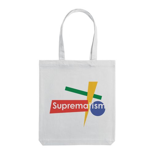 Холщовая сумка Suprematism, молочно-белая Холщовая сумка Suprematism, молочно-белая