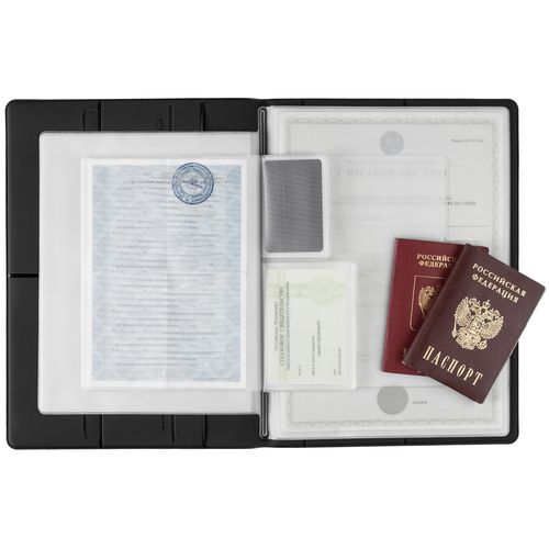 Папка для хранения документов Devon Maxi, черная Папка для хранения документов Devon Maxi, черная