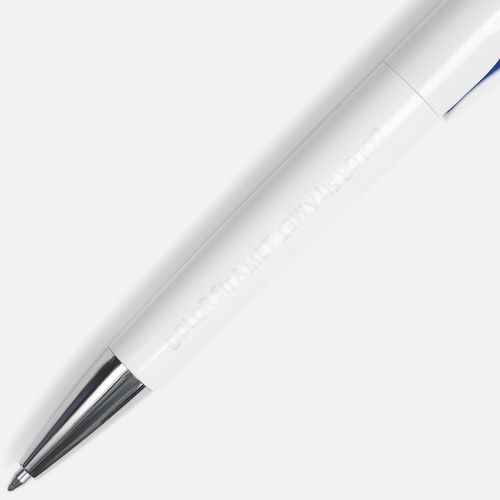 Ручка шариковая Nave, белая с синим