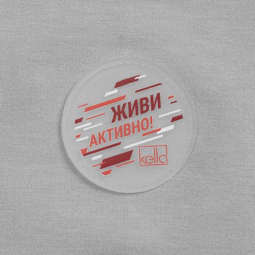 Лейбл из ПВХ Dzeta Round, L, прозрачный