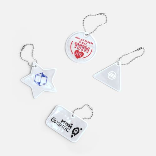 Светоотражатель Spare Care, звезда, серебристый