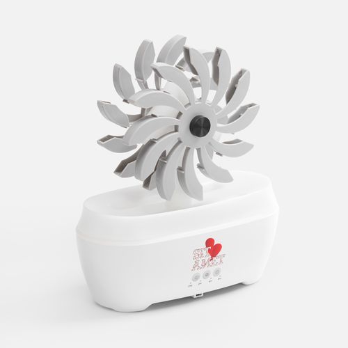 Увлажнитель-ароматизатор Steam Spin, белый с серым