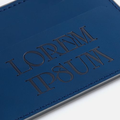 Чехол для карточек Shall Simple, синий