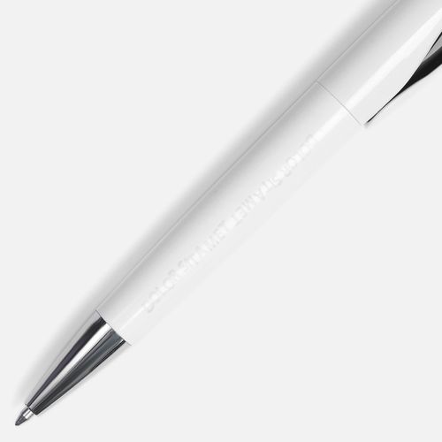 Ручка шариковая Nave, белая с черным