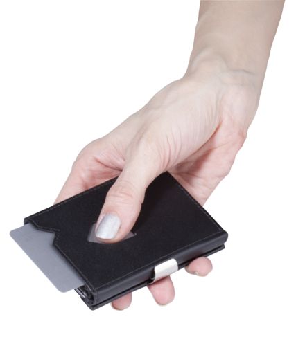 Бумажник и футляр для пластиковых карт Exentri, черный