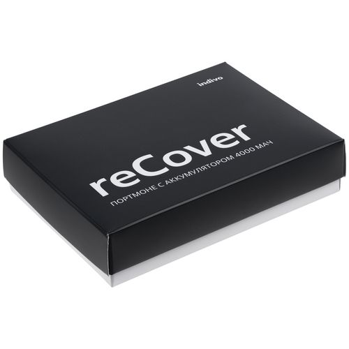 Портмоне reCover с аккумулятором 4000 мАч, черное Портмоне reCover с аккумулятором 4000 мАч, черное