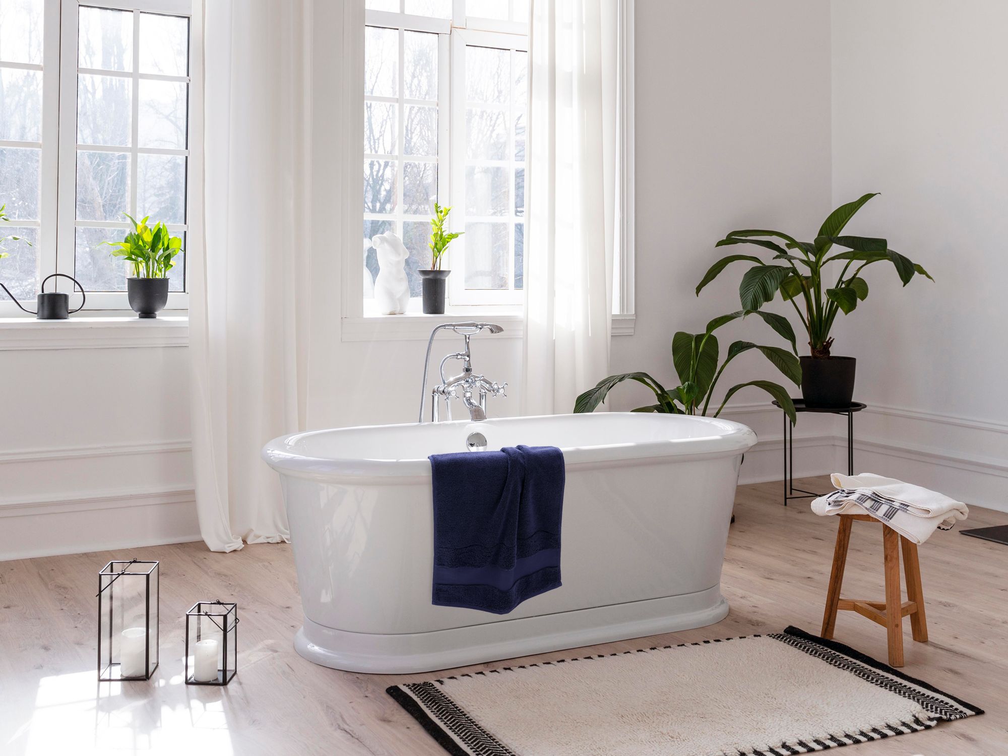 Полотенце Meliora, среднее, темно-синее Полотенце Meliora, среднее, темно-синее