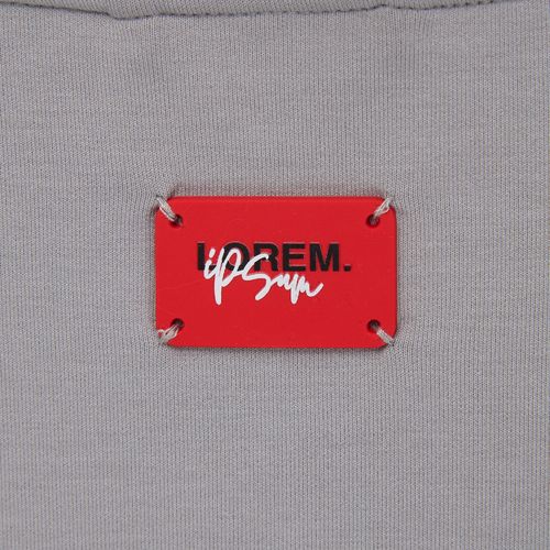 Лейбл из ПВХ Kreta, S, красный Лейбл из ПВХ Kreta, S, красный