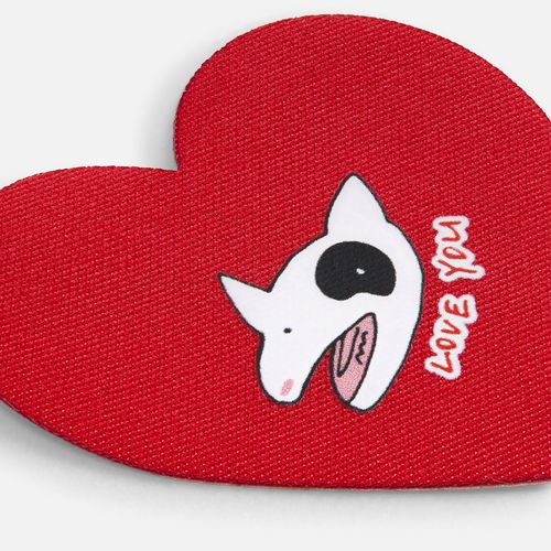 Наклейка тканевая Lunga Cor, M, красная