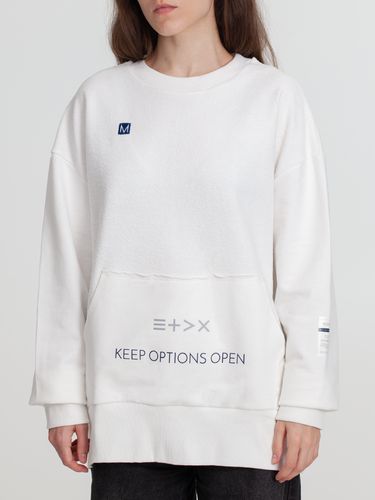 Свитшот оверсайз унисекс Vozduh, молочно-белый