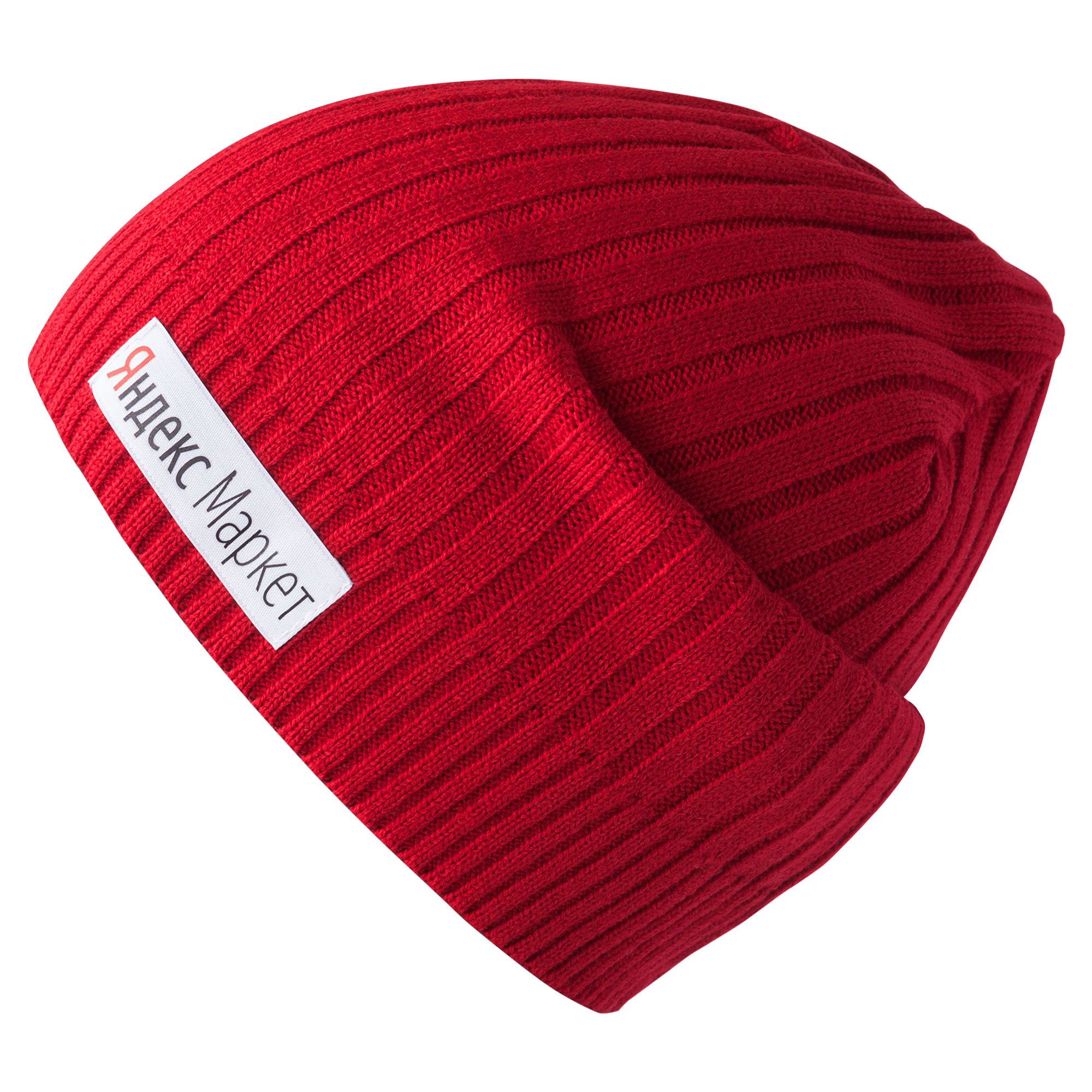 Шапка Stripes, красная (алая)