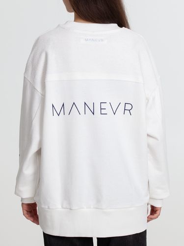 Свитшот оверсайз унисекс Vozduh, молочно-белый