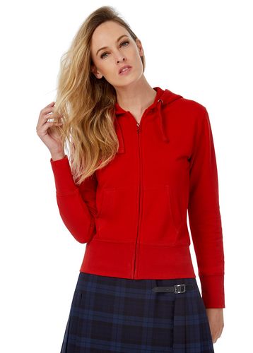 Толстовка женская Hooded Full Zip красная Толстовка женская Hooded Full Zip красная