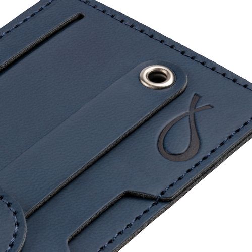 Чехол для карт на телефон Frank с RFID-защитой, синий