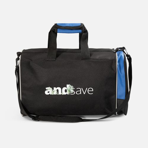 Спортивная сумка Fitnext, черная с синим