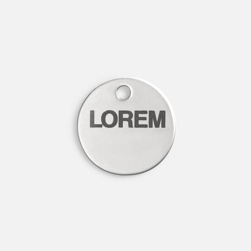 Шильдик металлический Alfa Sirkel, серебристый глянцевый