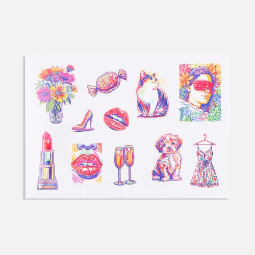 Наклейки UV-DTF Sticker Pack на заказ, M Наклейки UV-DTF Sticker Pack на заказ, M