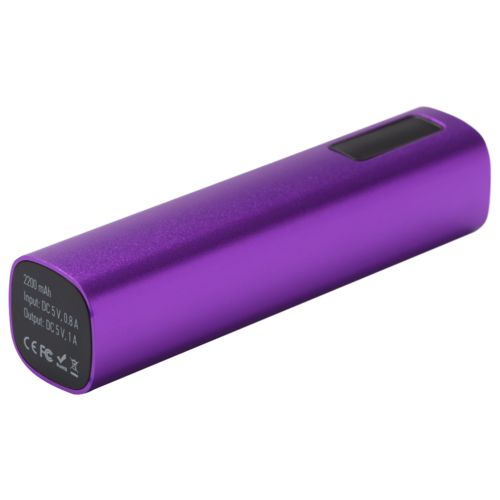 Внешний аккумулятор Easy Metal 2200 мАч, фиолетовый Внешний аккумулятор Easy Metal 2200 мАч, фиолетовый