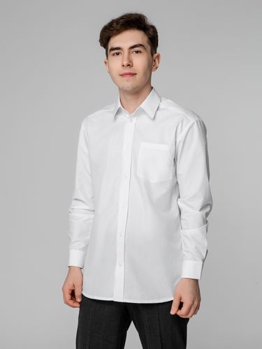 Рубашка мужская с длинным рукавом Collar, белая Рубашка мужская с длинным рукавом Collar, белая