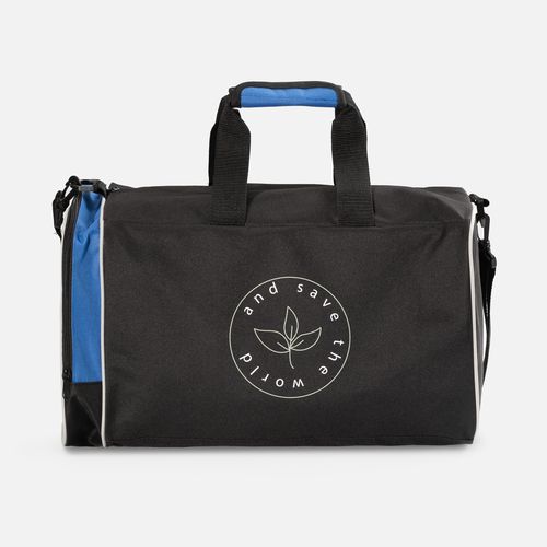 Спортивная сумка Fitnext, черная с синим