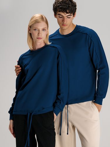 Свитшот оверсайз унисекс Vozduh, темно-синий Свитшот оверсайз унисекс Vozduh, темно-синий