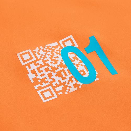 Манишка Member, оранжевая с белым