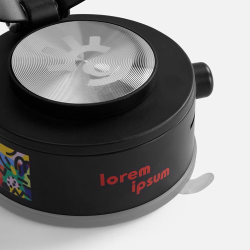 Вакуумный магнитный держатель airFix, черный с серым