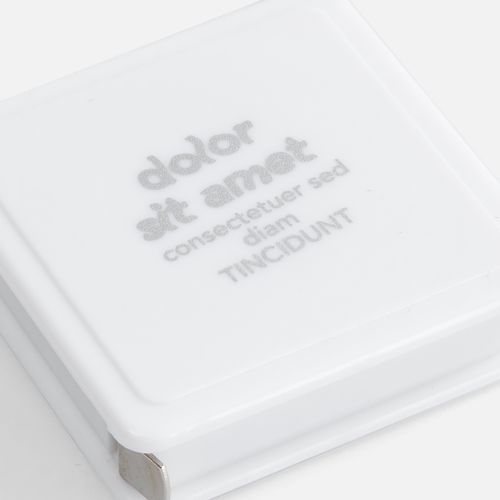 Брелок с рулеткой Square, ver.2, белый