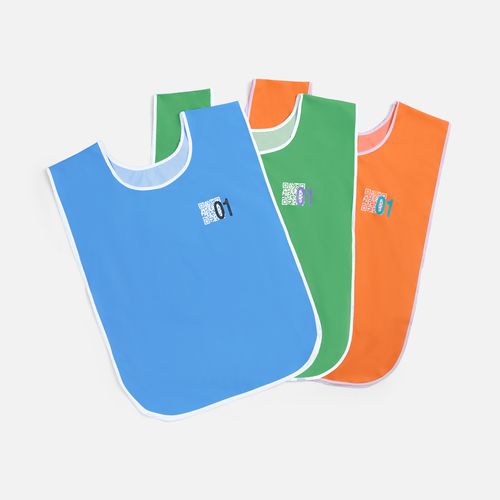 Манишка Member, оранжевая с белым