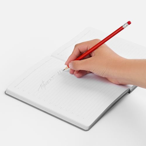 Карандаш простой Hand Friend с ластиком, красный Карандаш простой Hand Friend с ластиком, красный