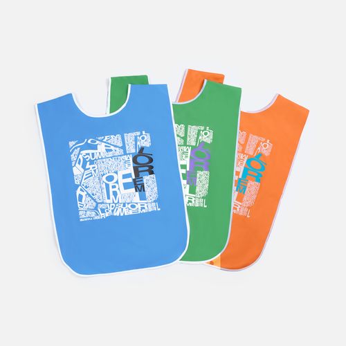 Манишка Member, оранжевая с белым