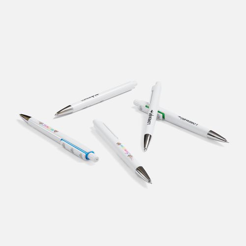 Ручка шариковая Dominanta, белая с красным Ручка шариковая Dominanta, белая с красным