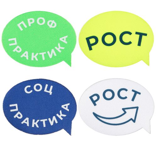 Наклейка тканевая Lunga Bubble, M, синяя