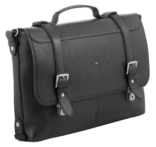 Портфель Casual, 2 замка, черный Портфель Casual, 2 замка, черный
