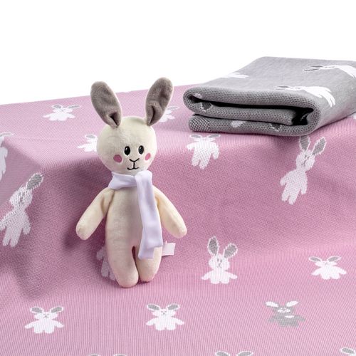 Набор детский с зайками Beastie Toys, розовый Набор детский с зайками Beastie Toys, розовый