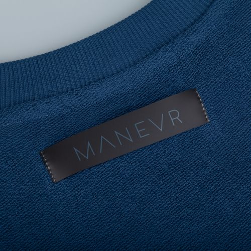 Свитшот оверсайз унисекс Vozduh, темно-синий Свитшот оверсайз унисекс Vozduh, темно-синий